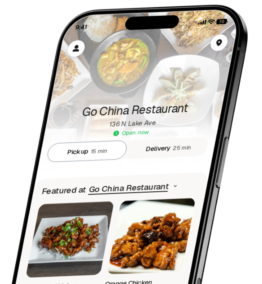 Go China Restaurant app preview